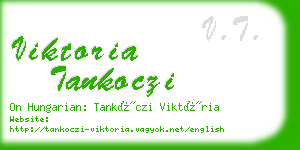 viktoria tankoczi business card